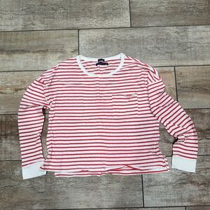 Abercrombie & Fitch | Red & White Striped Long Sleeve